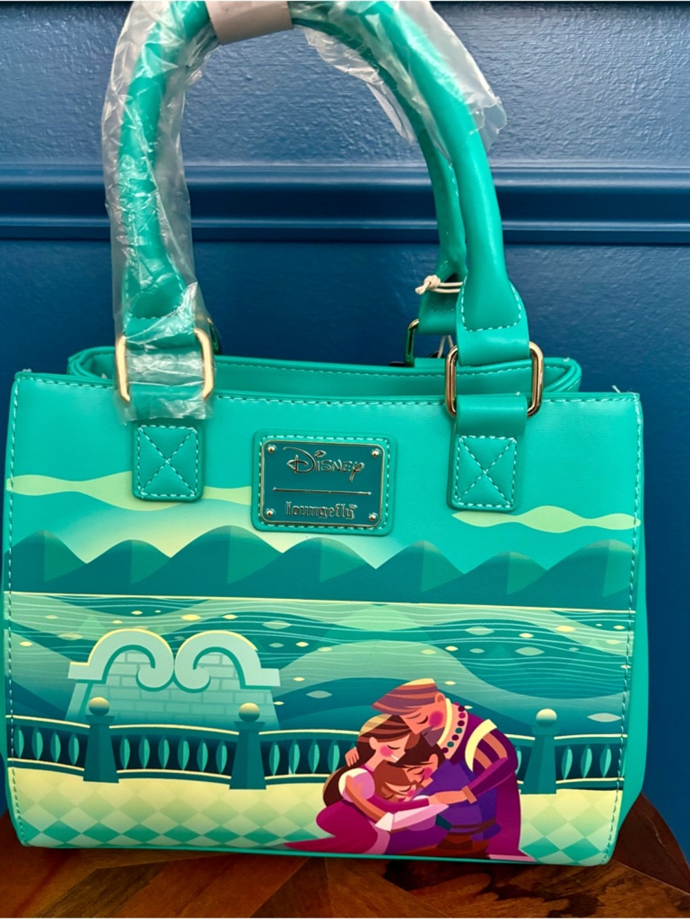 Loungefly Disney Tangled Rapunzel Glow in the Dark Satchel Crossbody